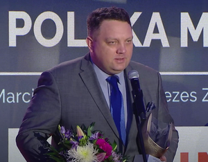 Prezes KGHM Marcin Chludziński podczas gali konkursu Polski Przedsiębiorca „Gazety Polskiej Codziennie”