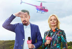 Agnieszka Szulim i Piotr Kędzierski w reklamie T-Mobile