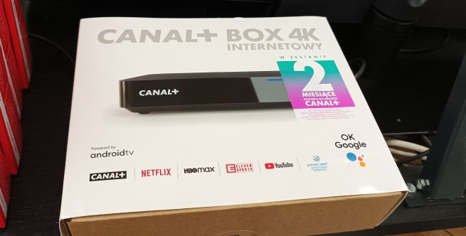 Dekoder Canal+ Box 4K w jednym ze sklepów ze sprzętem elektronicznym 