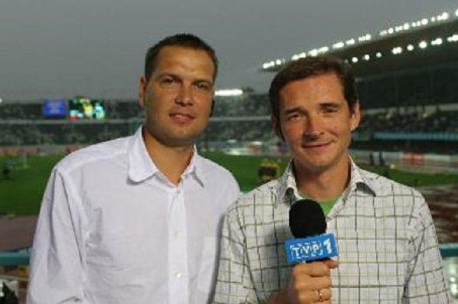 Przemysław Babiarz i Sebastiane Chmara; fot. TVP