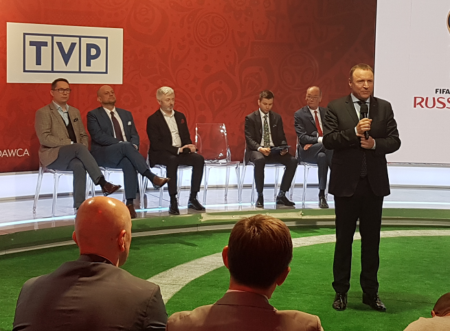 Konferencja prasowa TVP, fot. Łukasz Brzezicki / WM