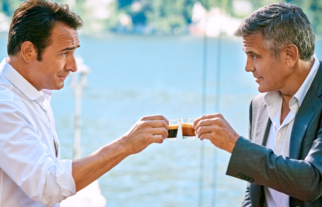 Jean Dujardin i George Clooney w reklamie Nespresso