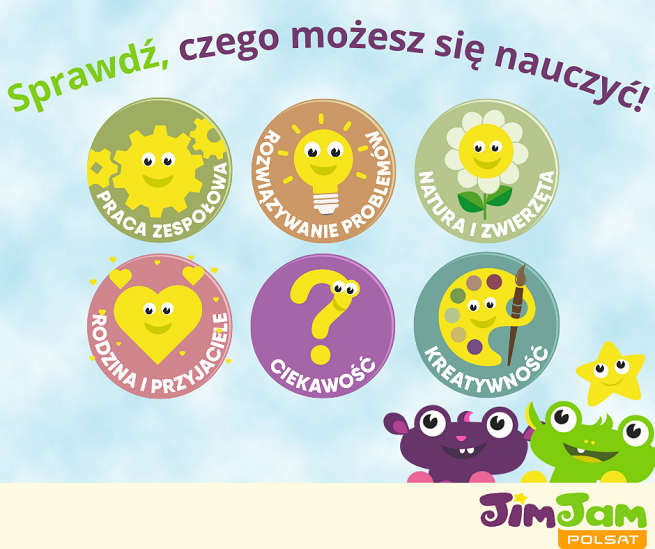 Edukacyjne odznaki w Polsat JimJam