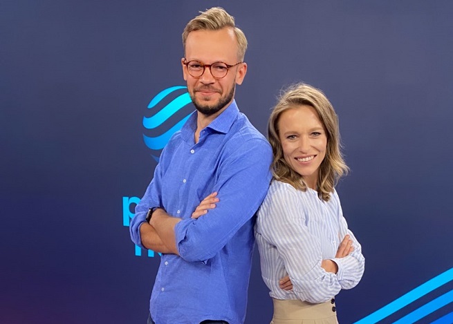 Przemysław Białkowski i Dominika Tarczyńska w „Czysta „Polska”; fot. Polsat News