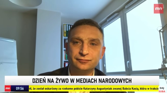 Robert Bąkiewicz, prezes Stowarzyszenia Marsz Niepodległości (fot. YouTube.pl/Media Narodowe)