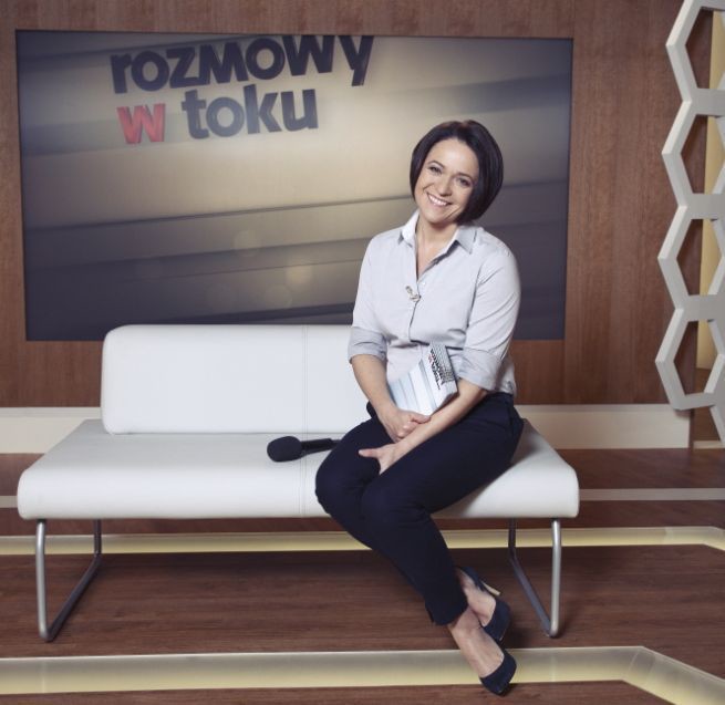 Ewa Drzyzga, „Rozmowy w toku”, fot. TVN