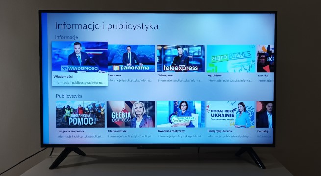 Serwis TVP VOD w Android TV (fot. Adrian Gąbka)