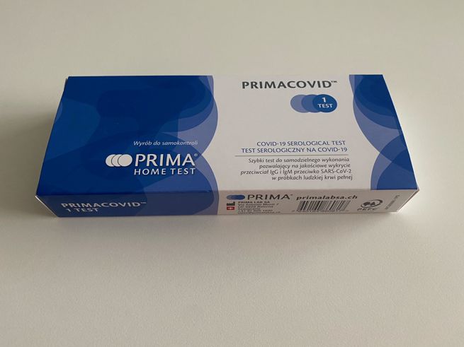 Test Primacovid sprzedawany w sklepach Biedronka
