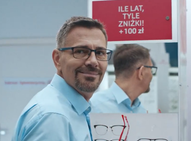 Krzysztof Ibisz w reklamie Vision Express