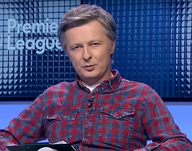 Andrzej Twarowski w programie o lidze angielskiej, fot. Canal+