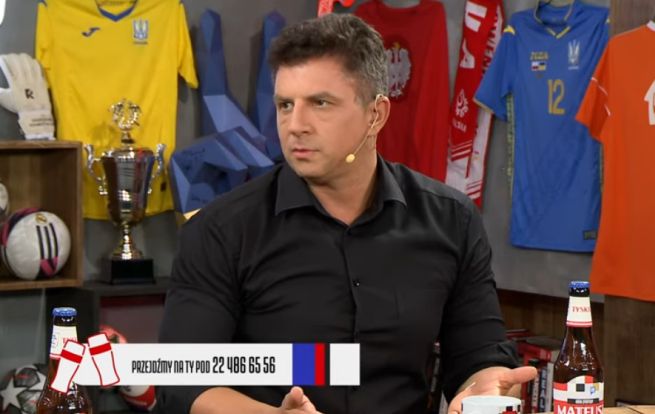 Mateusz Borek o tym, że nic nie łączy go z Andrzejem Z. przekonywał na Kanale Sportowym Fot. Screenshoot