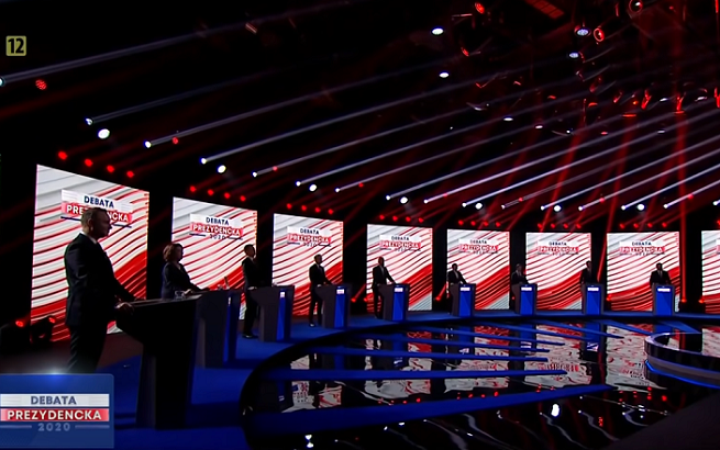 Debata prezydencka w Telewizji Polskiej, fot. TVP Info