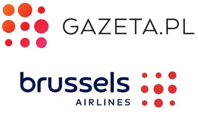 Logotypy Gazeta.pl i Brussels Airlines