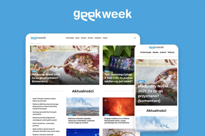 Geekweek powstał w wyniku fuzji serwisów Nowe Technologie Interia, Menway oraz samego Geekweek