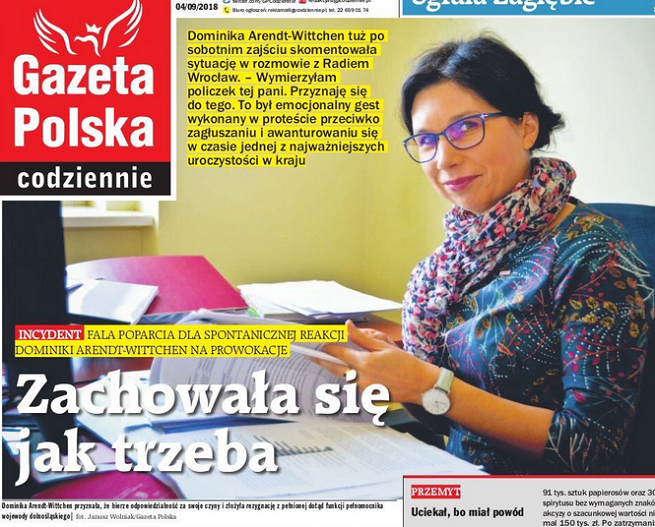 Pierwsza strona dolnośląskiego dodatku w „Gazecie Polskiej Codziennie”
