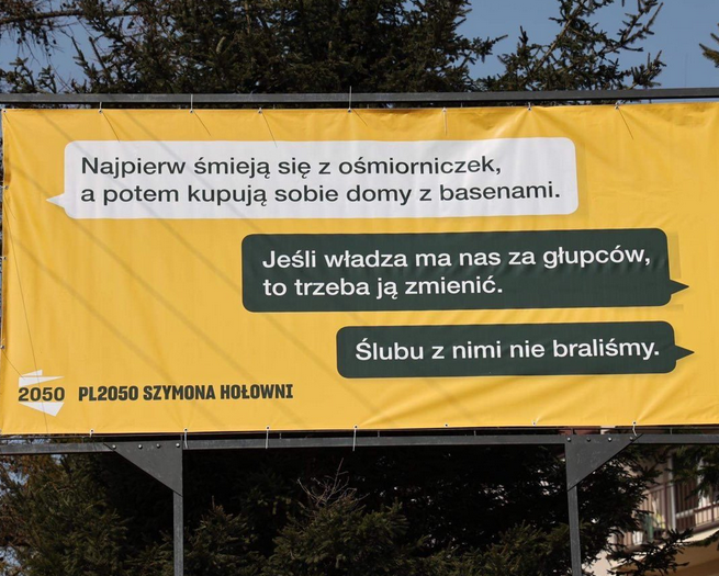 Billboard z kampanii Polski 2050