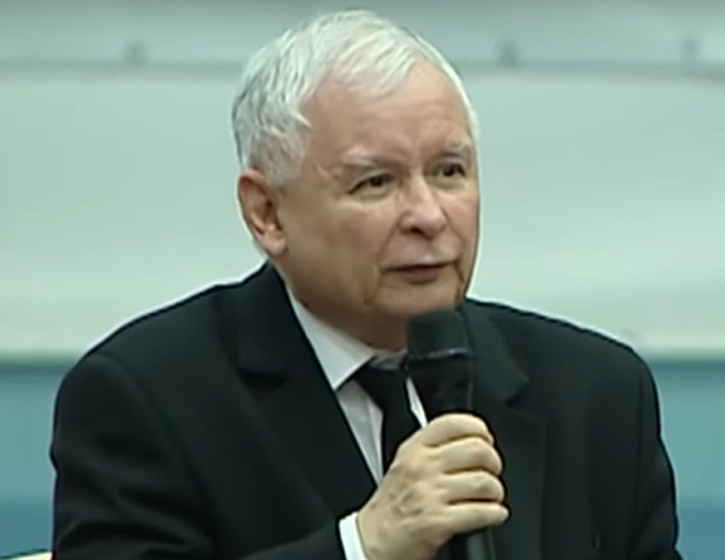 Jarosław Kaczyński podczas zjazdu Klubów „Gazety Polskiej”, fot. TVP Info