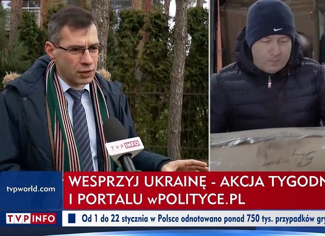 Jacek Karnowski w TVP Info informujący o akcji wPolityce