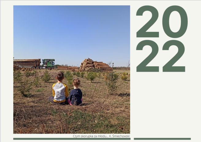 Okładka kalendarza Lasów Państwowych na 2022 rok (Lasy Państwowe)