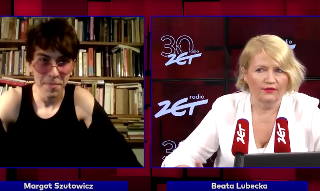 Margot i Beata Lubecka w czasie rozmowy w Radiu ZET