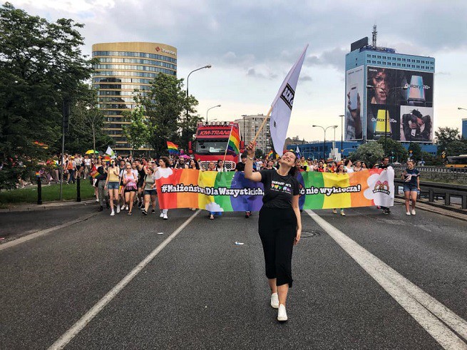 Martyna Kaczmarek na Paradzie Równosci 2019
