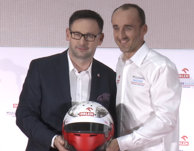 Od lewej: Daniel Obajtek i Robert Kubica, fot. Orlen