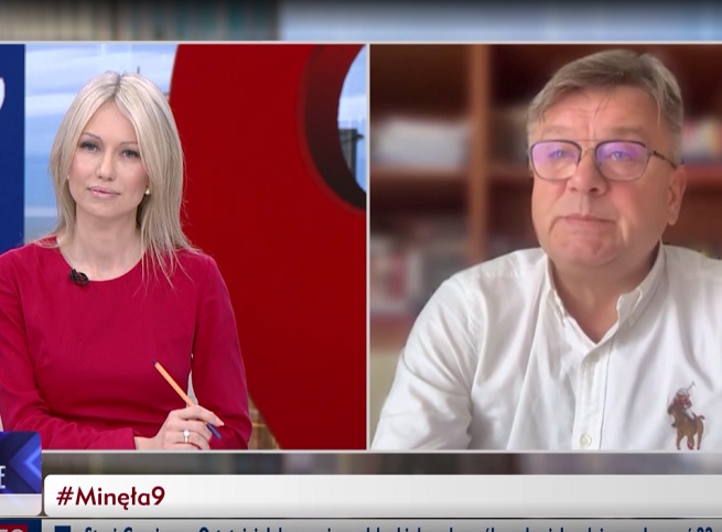 Magdalena Ogórek i Artur Łącki, fot. TVP Info